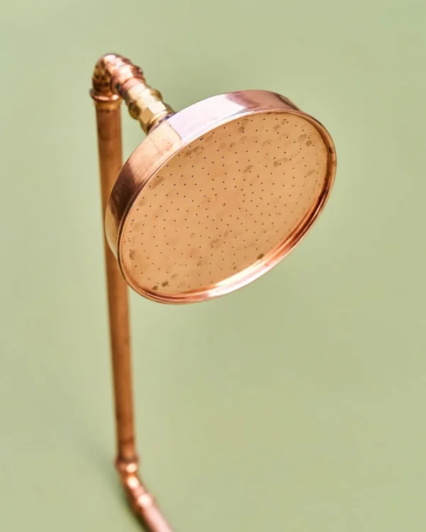 Handcrafted Solid Copper Shower Head – Outdoor & Indoor Use - Image 2
