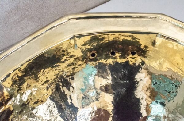 Decagon Hammered Brass Sink – Solid Brass Bathroom or Kitchen Bar Sink - Image 5
