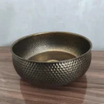 Handmade Moroccan Hammered Brass Sink – Round Artisanal Bathroom & Kitchen Basin with Matching Drain - Image 8