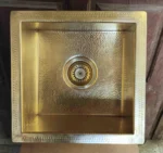 Unlacquered Solid Brass Sink – Handmade Hammered Undermount Brass Kitchen - Image 2