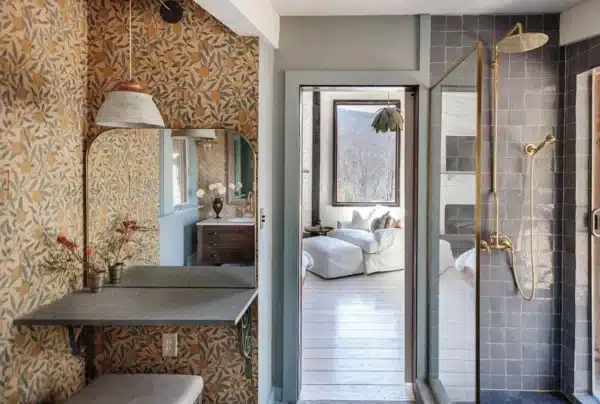 Unlacquered Brass Rainfall Shower System, Solid Brass Exposed Shower with Handheld, Luxury Vintage Bathroom Upgrade with Cross Handles - Image 10