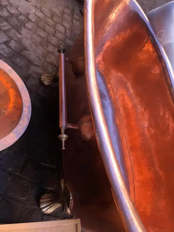 Solid Copper Shower Bathtub, Handmade Brass or Copper Tub with Legs, Custom Freestanding Bathtub with Towel Rack & Drain - Image 8