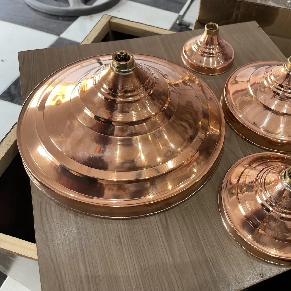 il_1588xN.6497099166_dmfh Handcrafted Solid Copper Shower Head – Outdoor & Indoor Use - Image 1