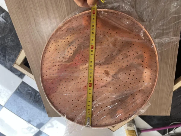 Unlacquered Solid Copper Rain Shower Head – Large Handcrafted Masterpiece, Perfect for Indoor & Outdoor Luxury Spaces - Image 9