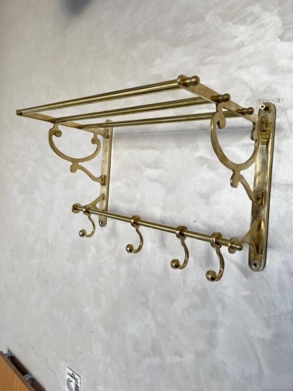 Unlacquered Brass Bathroom Shelf | Handmade Moroccan