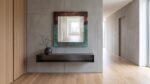 Large Rectangular Copper Mirror, Aged Green Verdigris Finish, Handmade Moroccan Wall Decor, Rustic Geometric Vanity Mirror for Bedroom, Bathroom or Hallway, Boho Home - Image 2
