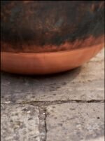 Handmade Hammered Copper Bowl Planter, Green Patina Succulent Pot, Round Rustic Flower Bowl, Indoor Outdoor Garden Decor - Image 6