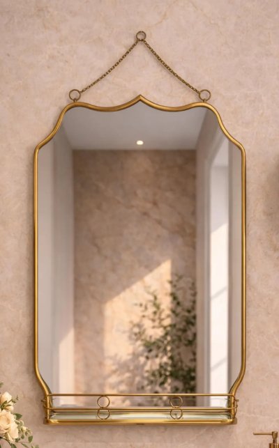 BRASS MIRROR